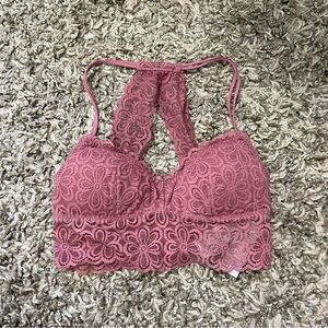 Hollister Pink Lace Bralette